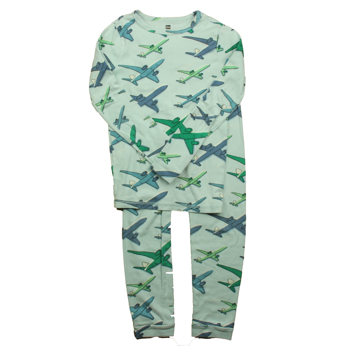 Tea Collection Boys Blue Planes 2-piece Pajamas Size: 12 Years Blue Planes