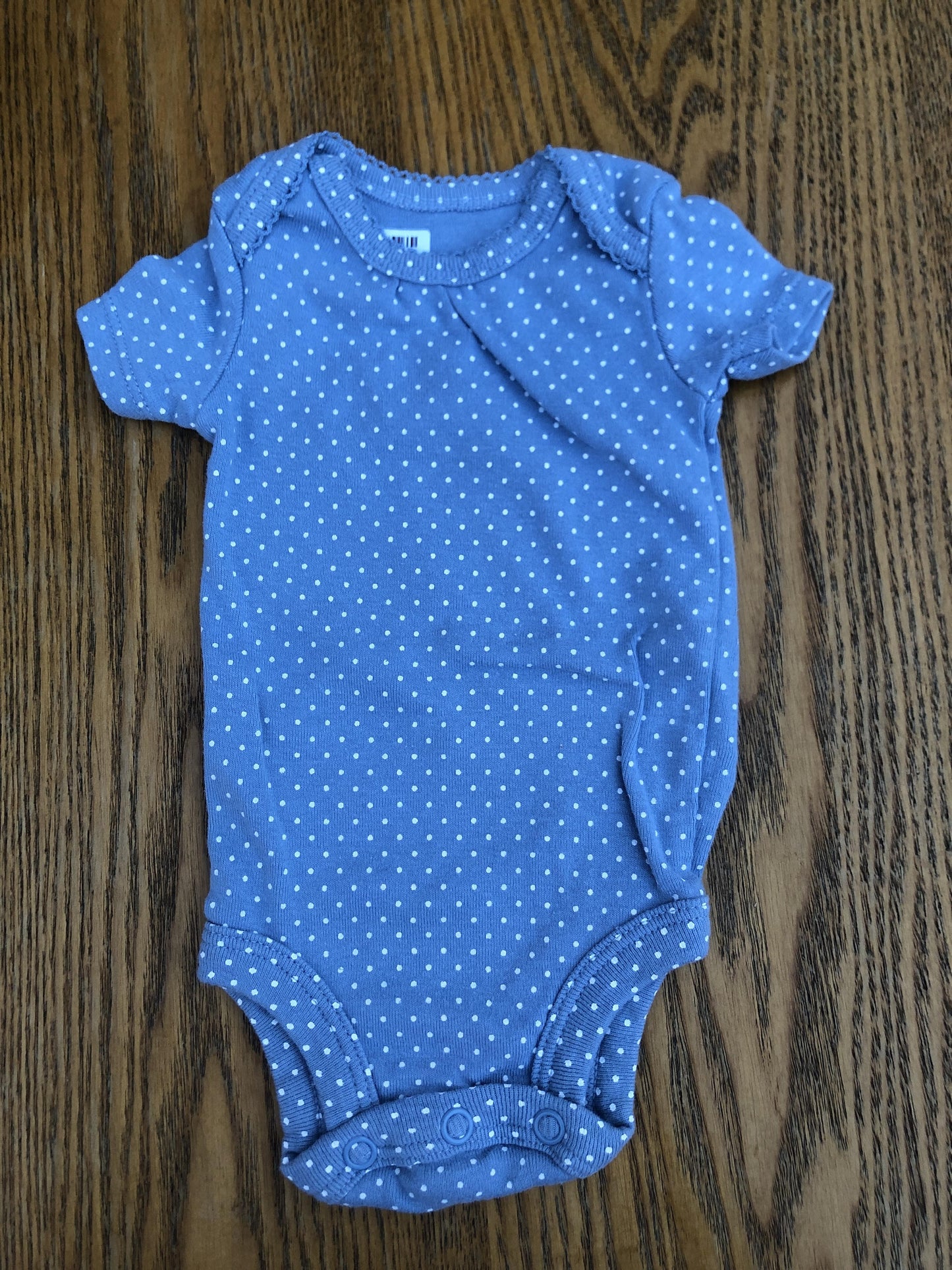Carters Girls Blue | polka dot Onesie Size: Newborn Blue | polka dot