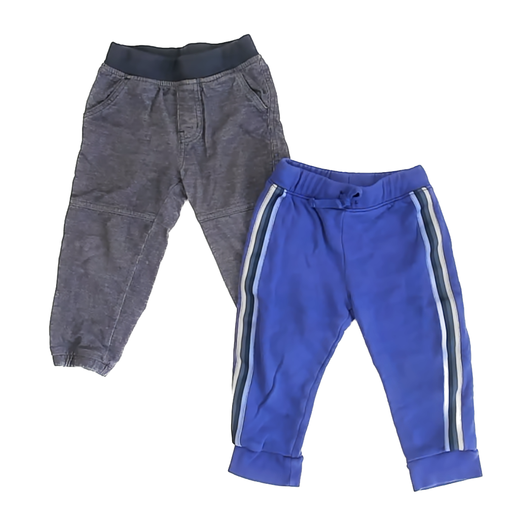 Tea Collection Boys Blue | Purple Casual Pants Size: 18-24 Months Blue | Purple