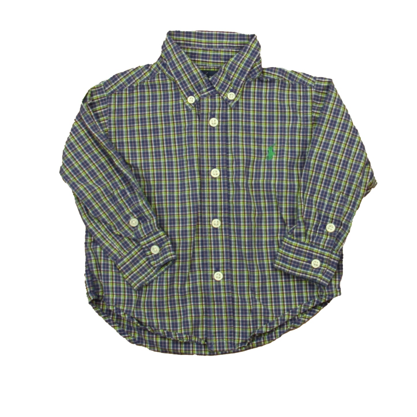 Ralph Lauren Boys Blue | Purple Button Down Long Sleeve Size: 12 Months Blue | Purple