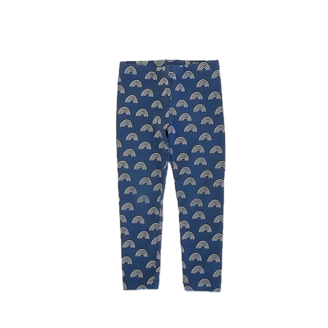 Tea Collection Girls Blue Rainbows Leggings Size: 4T Blue Rainbows