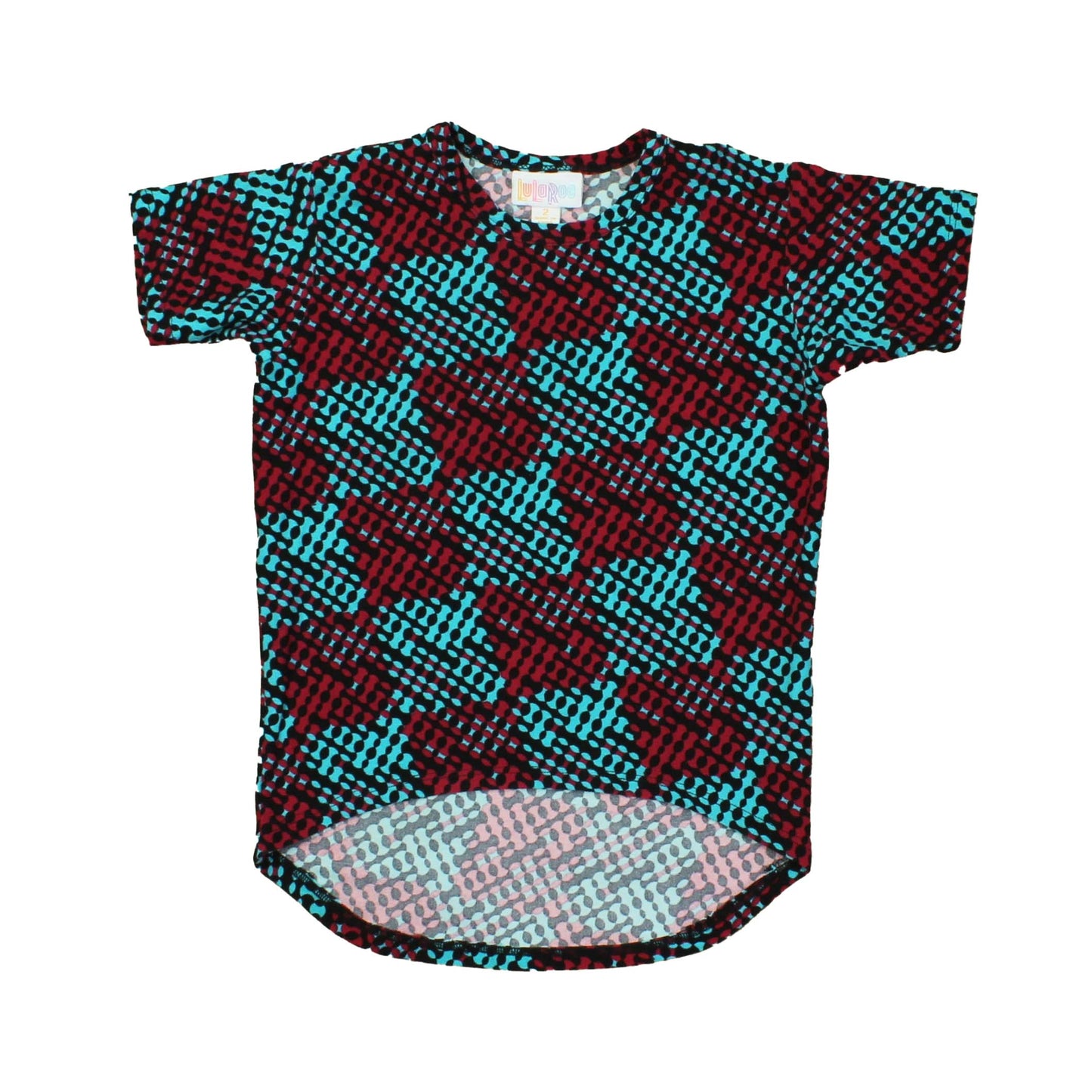 LuLaRoe Girls Blue | Red | Black T-Shirt Size: 2T Blue | Red | Black