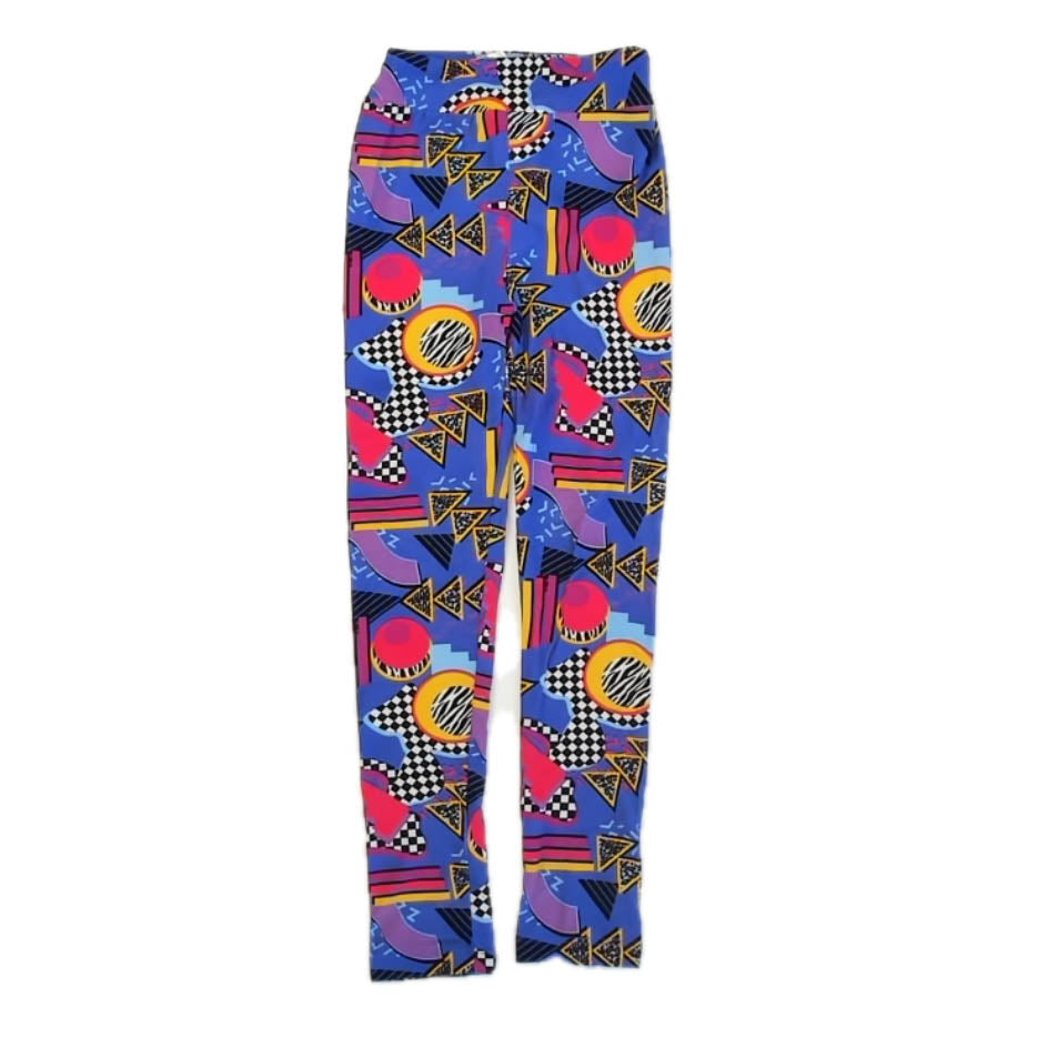 LulaRoe Girls Blue | Red | Black Leggings Size: 12-16 Years Blue | Red | Black