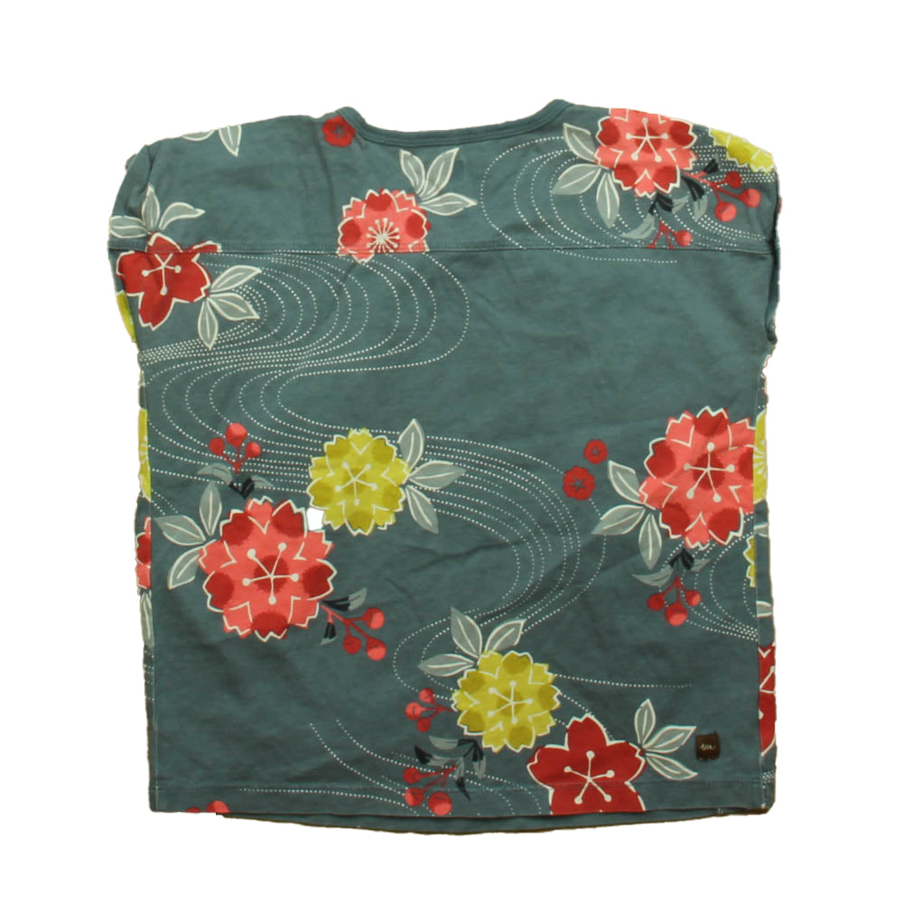 Tea Girls Blue | Red Floral Tank Top Size: 6 Years Blue | Red Floral