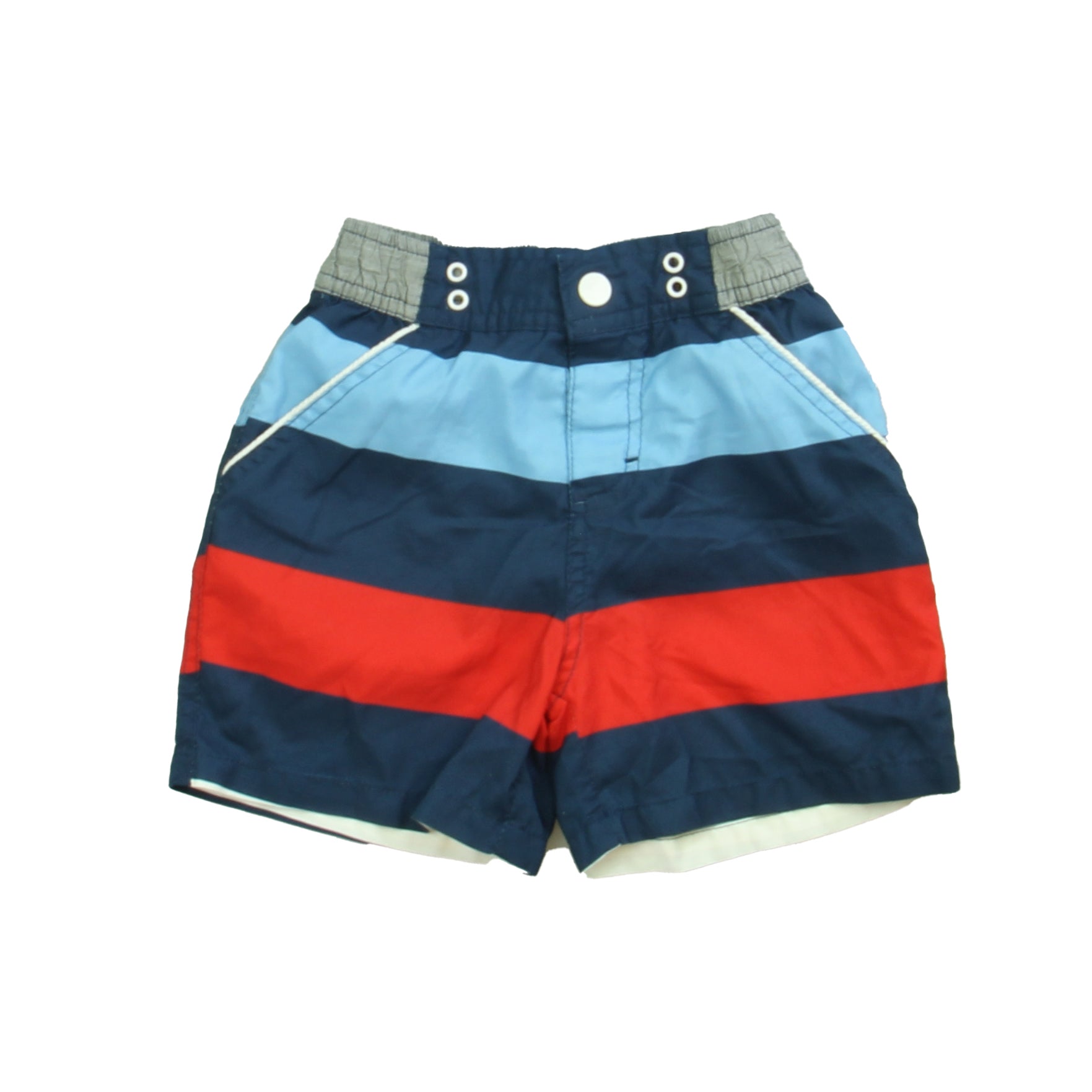 Andy & Evan Boys Blue | Red Trunks Size: 18-24 Months Blue | Red