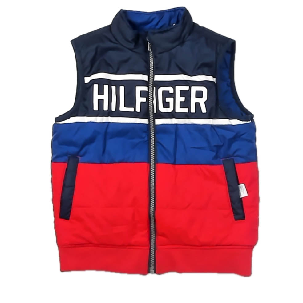 Tommy Hilfiger Girls Blue | Red Vest Size: 4-5T Blue | Red
