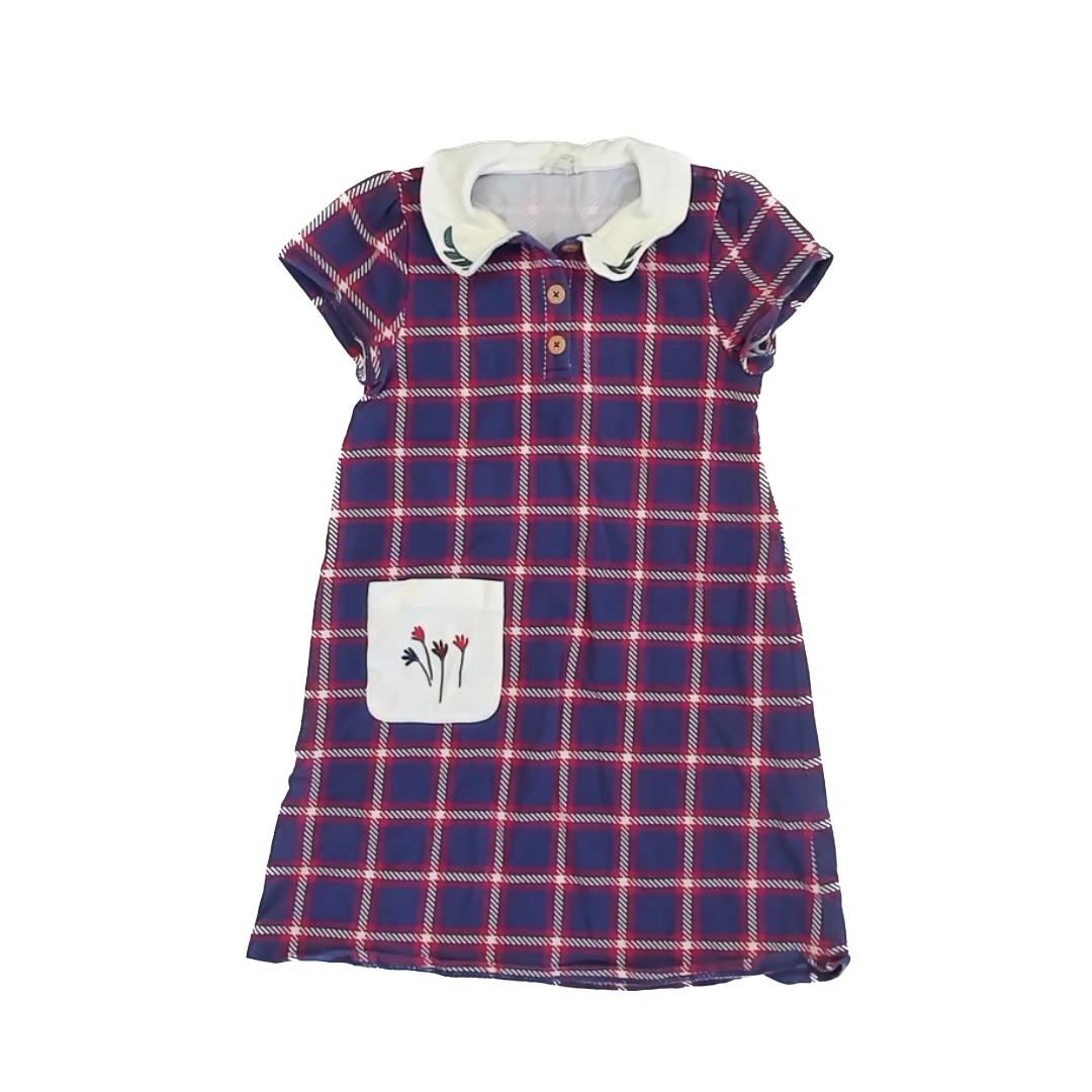 Finding Foxtale Girls Blue | Red Dress Size: 8 Years Blue | Red