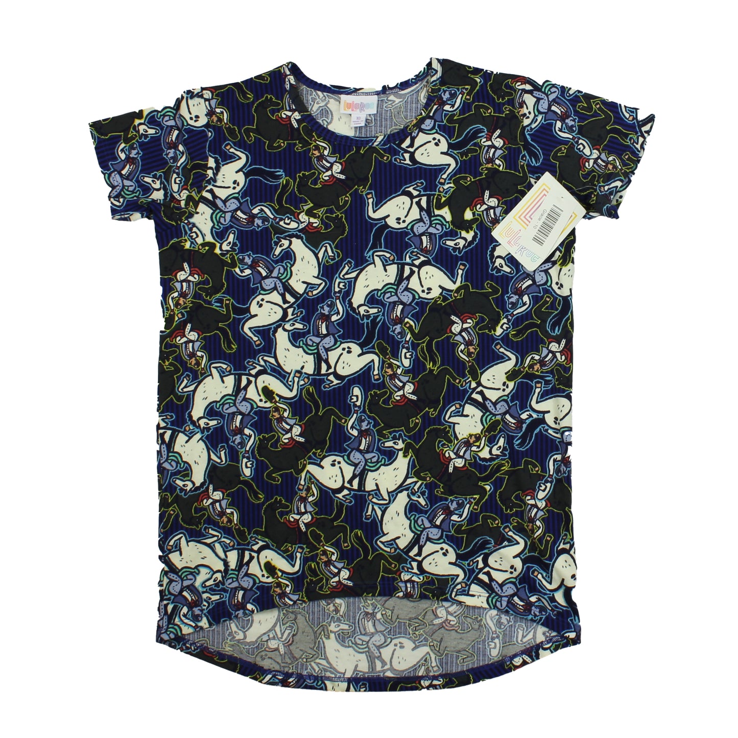 LuLaRoe Girls Blue | Rodeo T-Shirt Size: 10 Years Blue | Rodeo