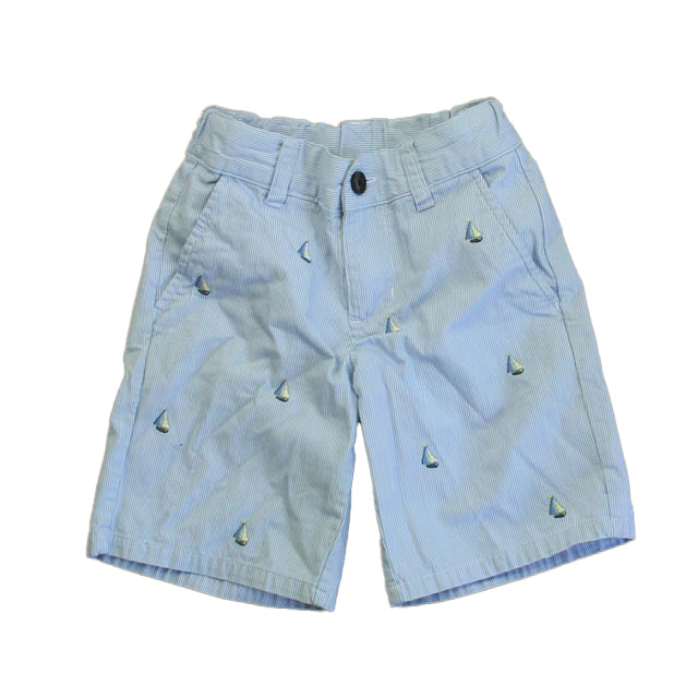 Janie and Jack Girls Blue Sailboats Shorts Size: 4T Blue Sailboats