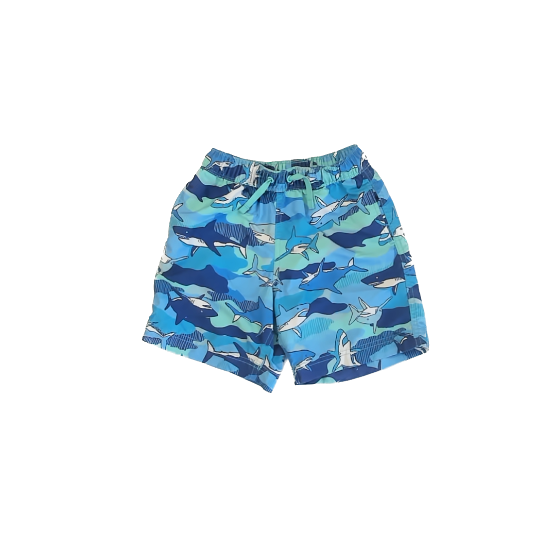 Hanna Andersson Boys Blue Sharks Trunks Size: 6-7 Years Blue Sharks