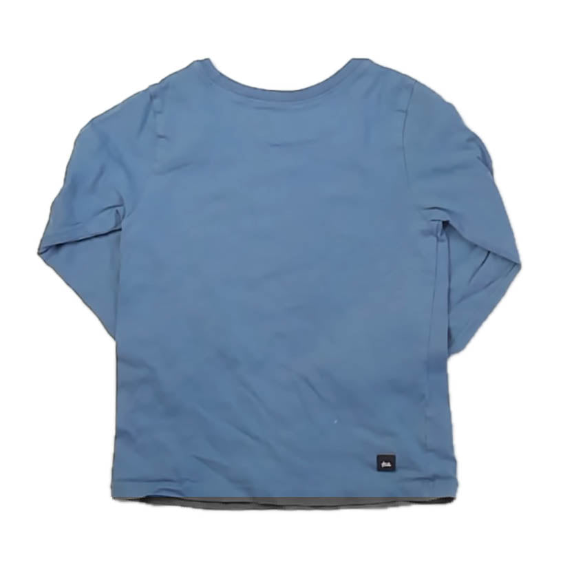 Tea Collection Girls Blue Snail Long Sleeve T-Shirt Size: 4T Blue Snail