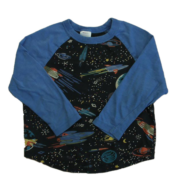 Hanna Andersson Boys Blue Space Long Sleeve T-Shirt Size: 4T