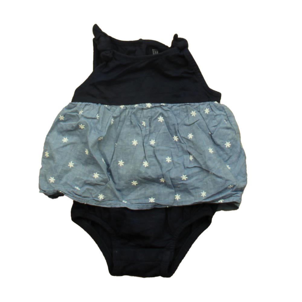 Gap Girls Blue Stars Romper Size: 12-18 Months Blue Stars