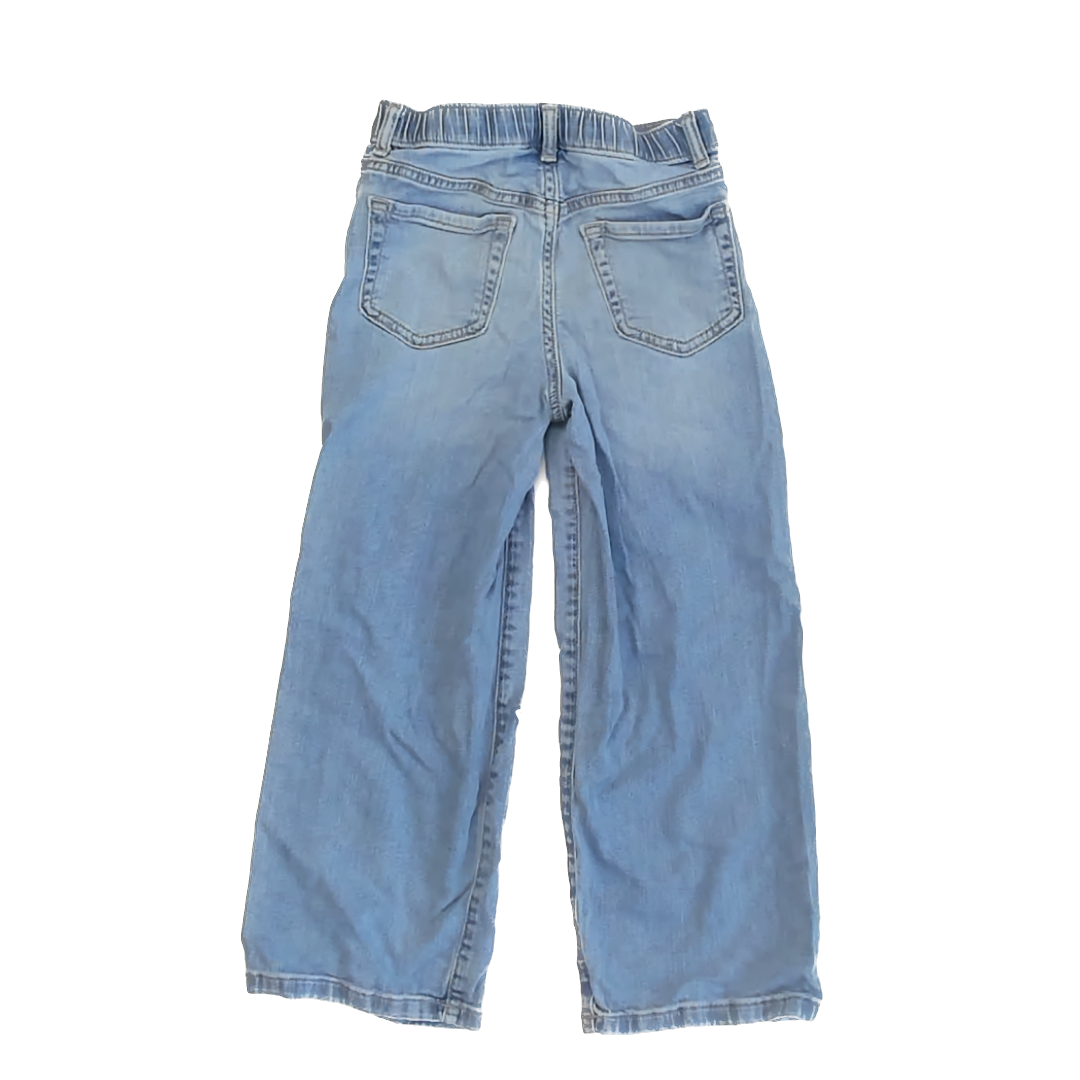 Jumping Beans Girls Blue Stars Jeans Size: 7 Years Blue Stars