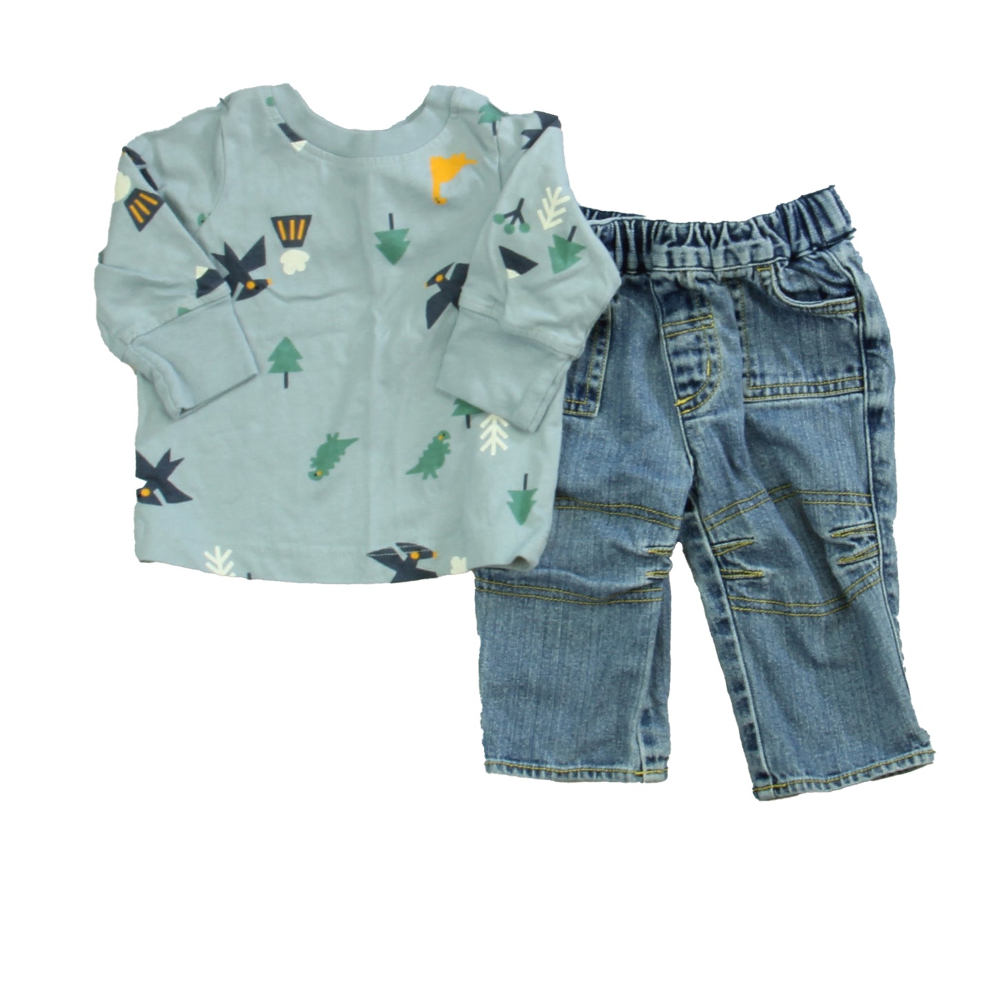 Hanna Andersson Boys Blue Stars Apparel Sets Size: 3-6 Months Blue Stars