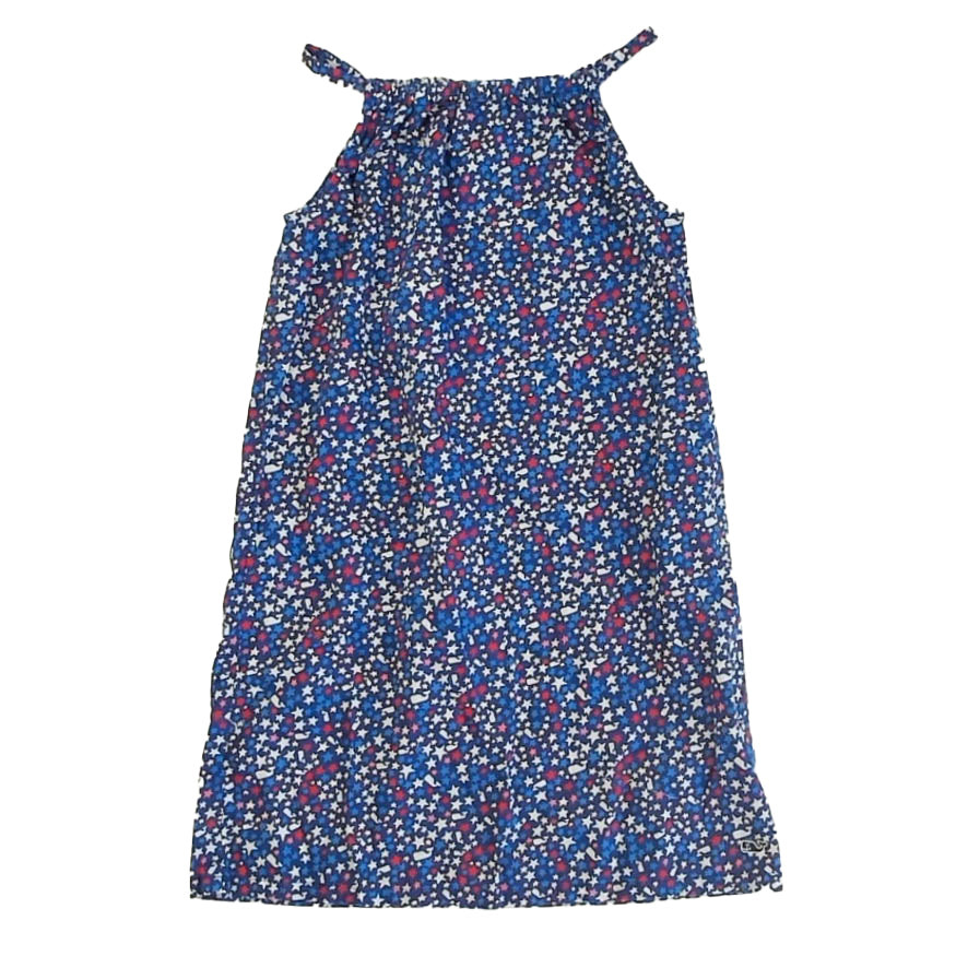 Vineyard Vines Girls Blue Stars Dress Size: 7-8 Years Blue Stars