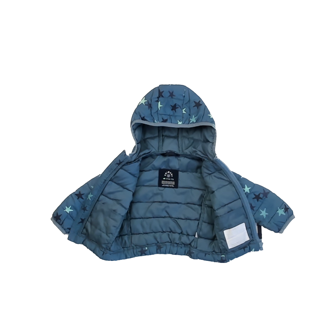Primary Unisex Blue | Stars Winter Coat Size: 6-12 Months Blue | Stars