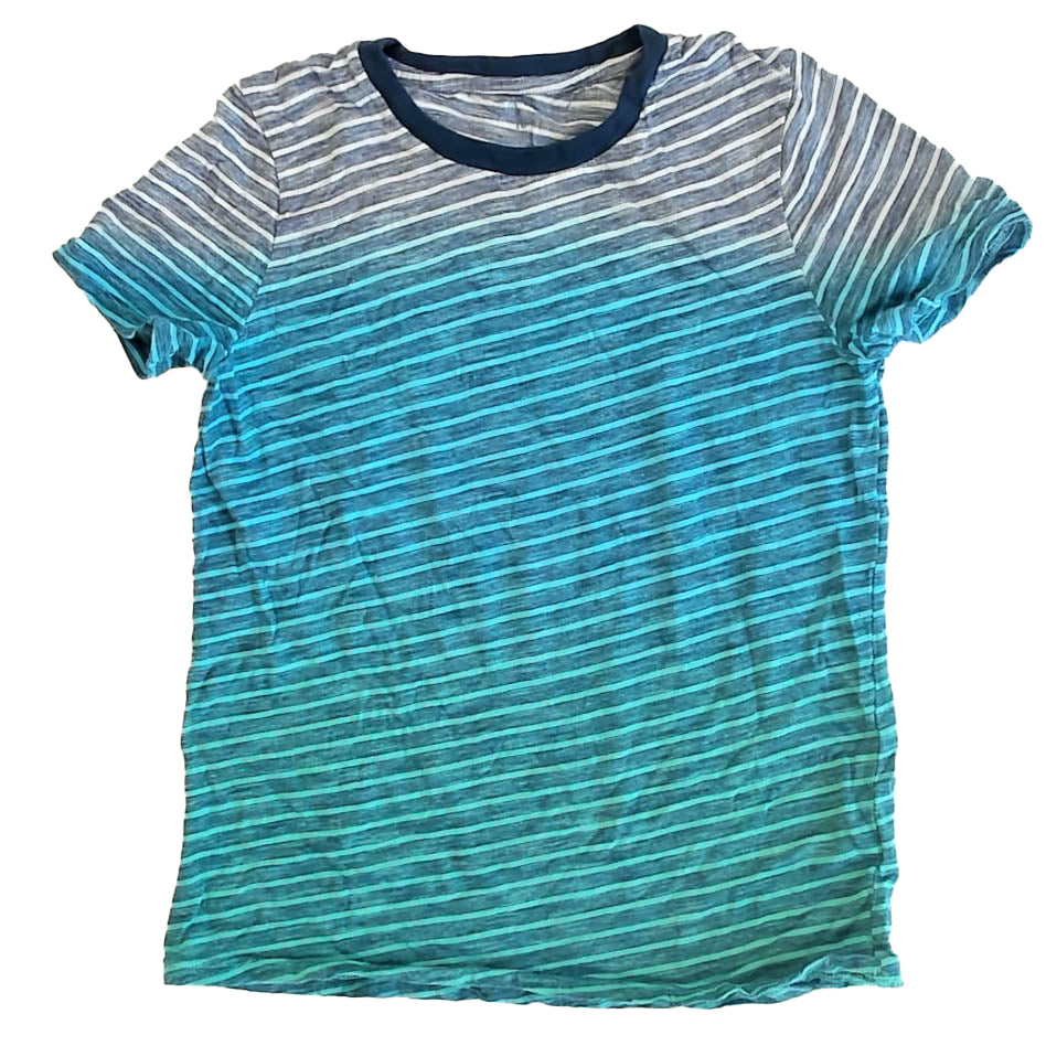 Rockets Of Awesome Boys Blue Stripe T-Shirt Size: 10 Years Blue Stripe