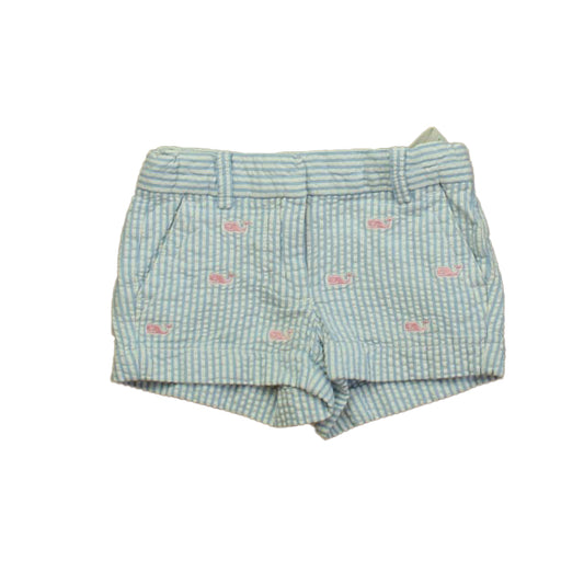 Vineyard Vines Girls Blue Stripe Shorts Size: 2T Blue Stripe