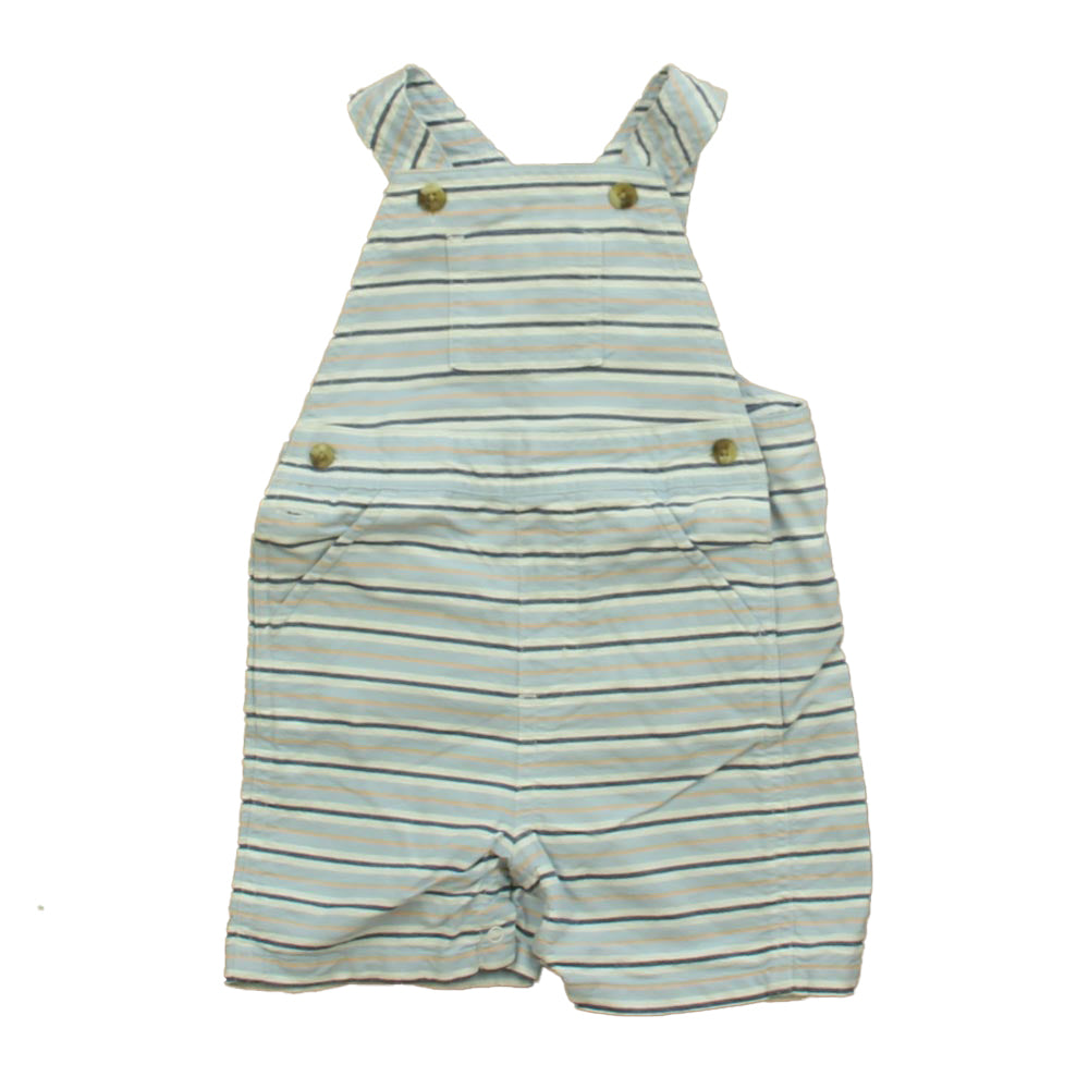 Janie and Jack Boys Blue Stripe Romper Size: 6-12 Months Blue Stripe