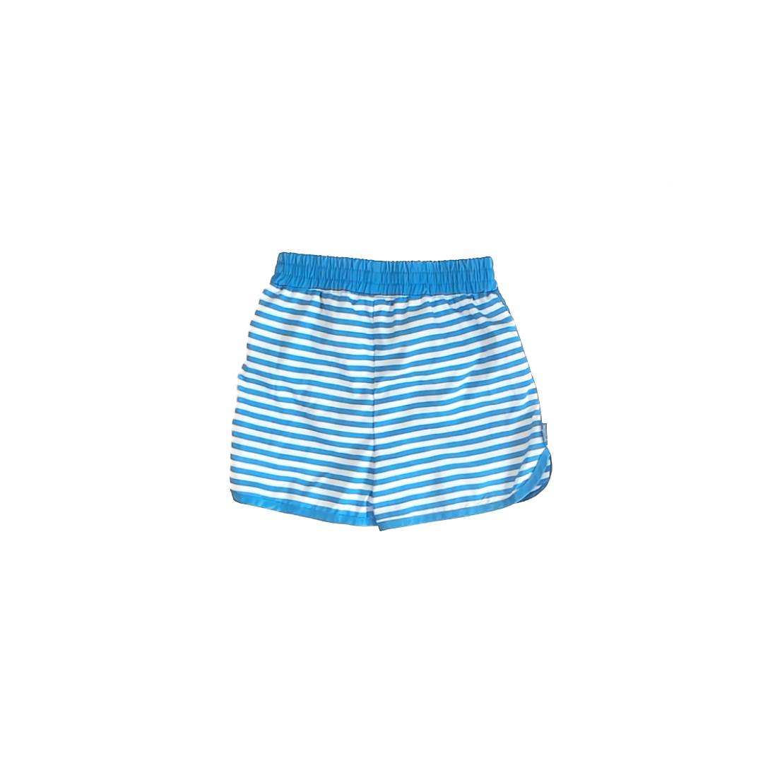 UV Skinz Girls Blue Striped Swimwear Size: 7 Years Blue Striped