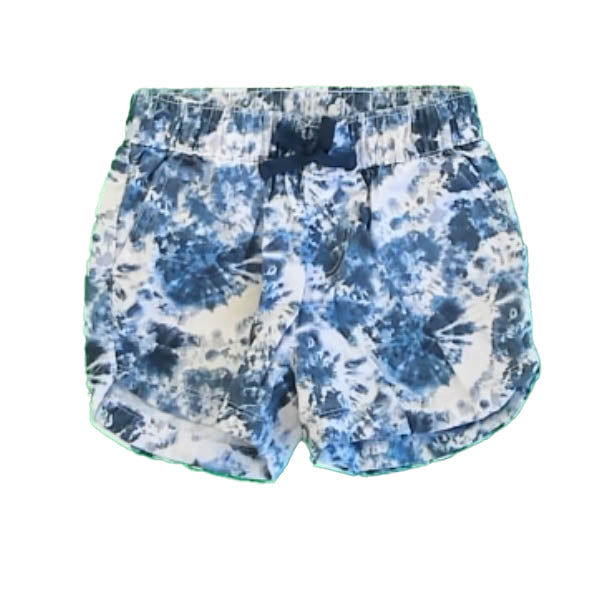 Star Ride Girls Blue Tie Dye Shorts Size: 5-6 Years Blue Tie Dye