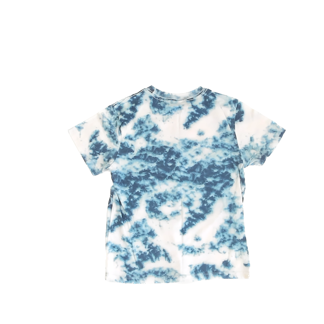 Jaws Boys Blue Tie Dye T-Shirt Size: Small Blue Tie Dye