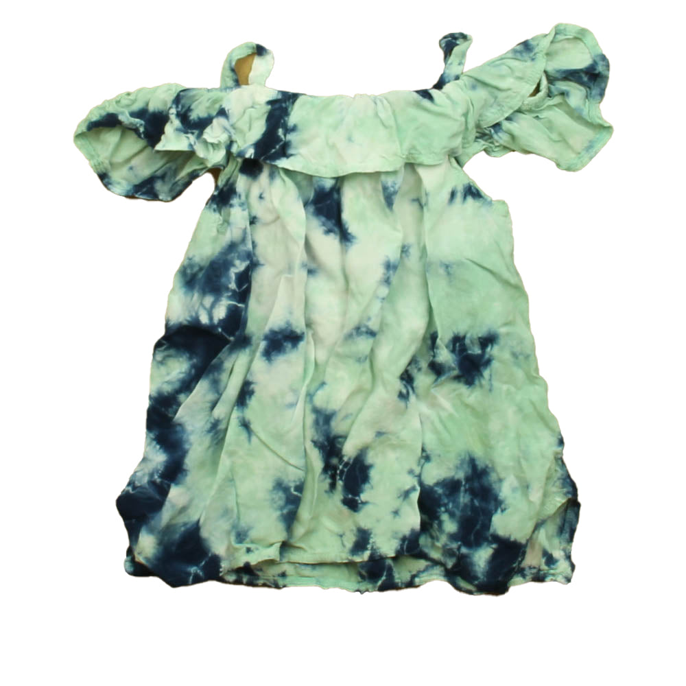 Splendid Girls Blue Tie Dye Blouse Size: 3T Blue Tie Dye