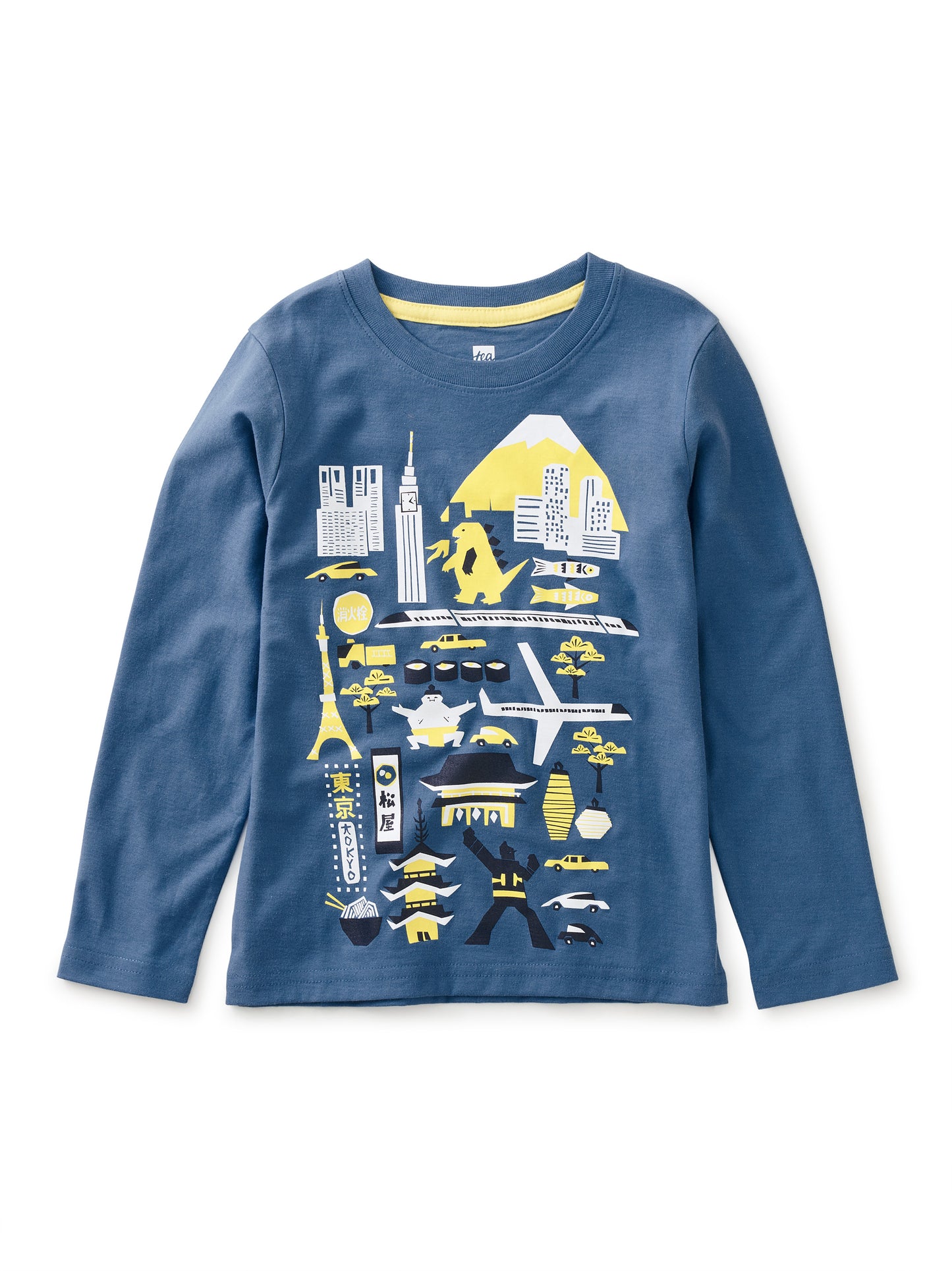 Tea Collection Boys Blue Toyko T-Shirt Size: 2T Blue Toyko