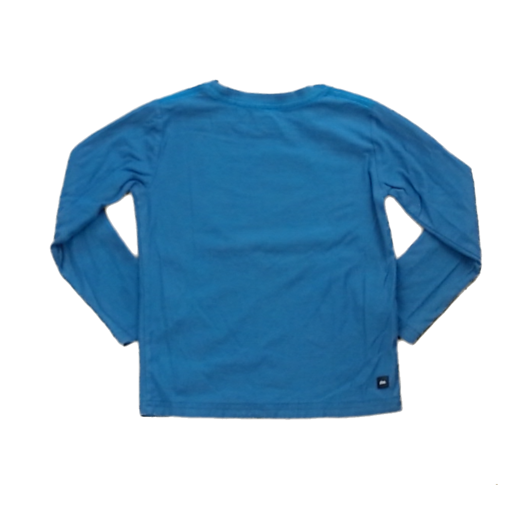 Tea Collection Boys Blue | Train Long Sleeve Shirt Size: 6 Years Blue | Train