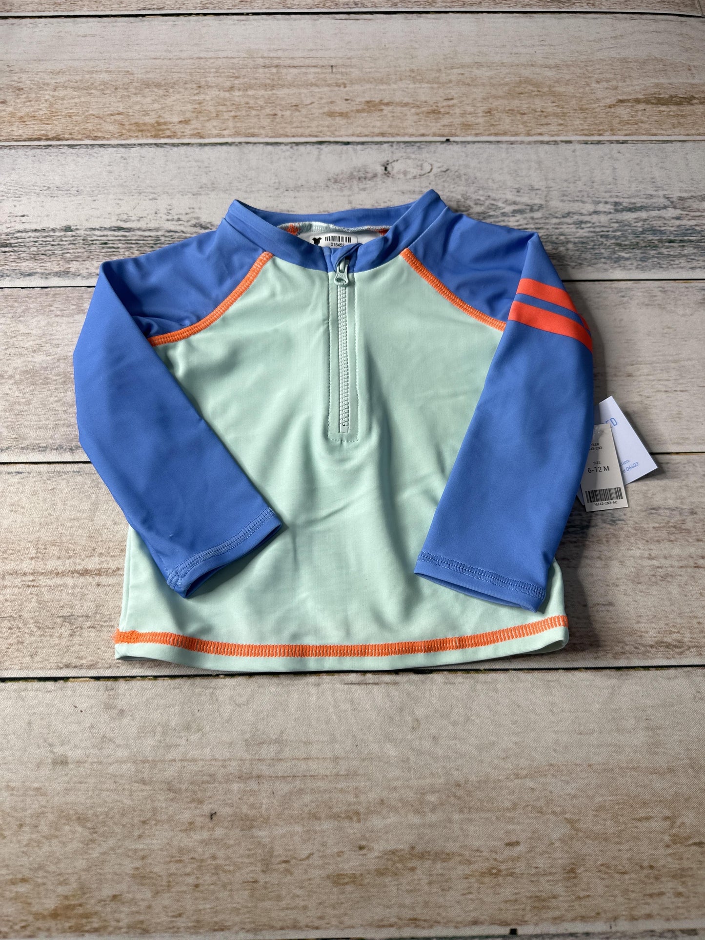 Rockets of Awesome Unisex Blue | Turquoise Rashguard Size: 6-12 months Blue | Turquoise