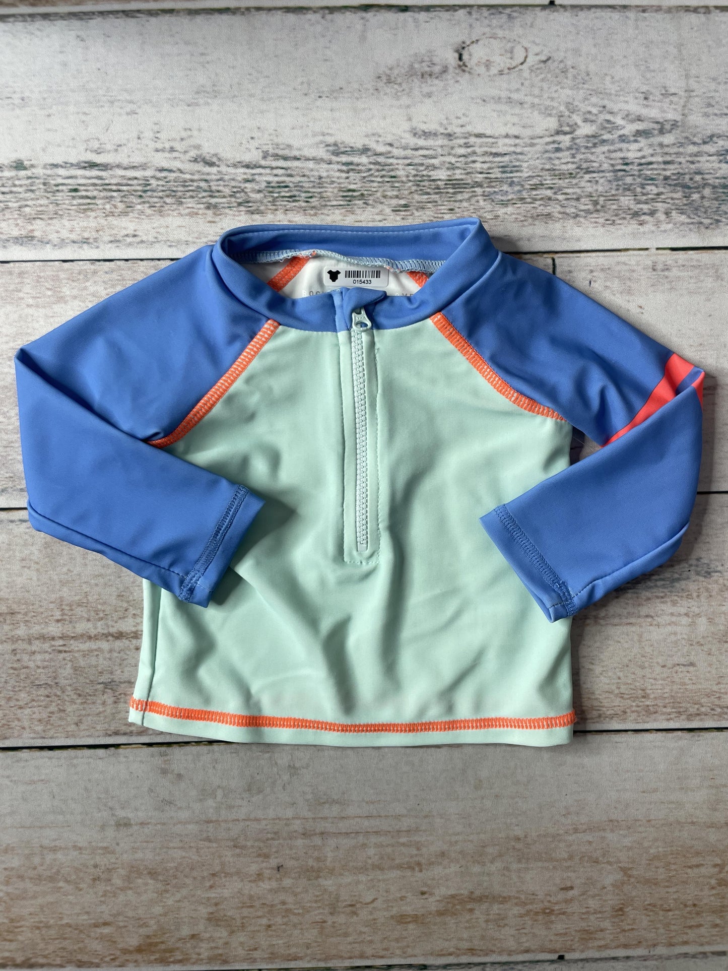 Rockets of Awesome Unisex Blue | Turquoise Rashguard Size: 0-3 months Blue | Turquoise
