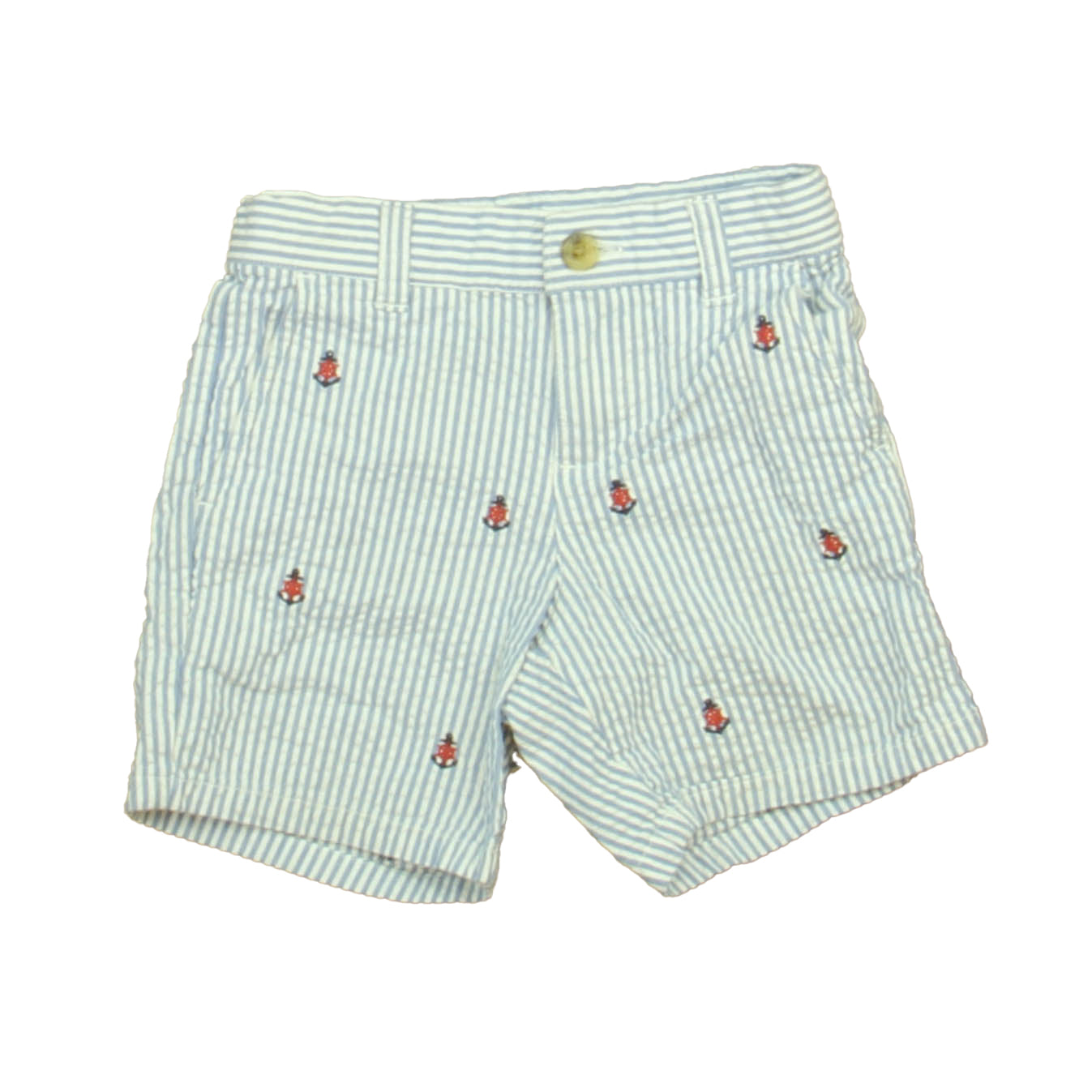 Janie and Jack Boys Blue | White Anchors Shorts Size: 12-18 Months Blue | White Anchors