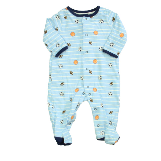 Little Me Boys Blue | White Balls Long Sleeve Outfit Size: 3 Months Blue | White Balls