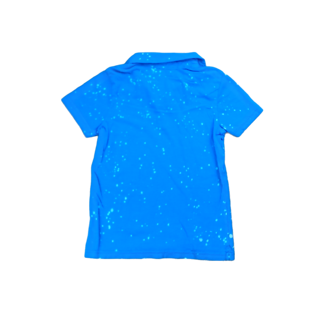 Rockets Of Awesome Boys Blue | White Droplets Polo Shirt Size: 6 Years Blue | White Droplets