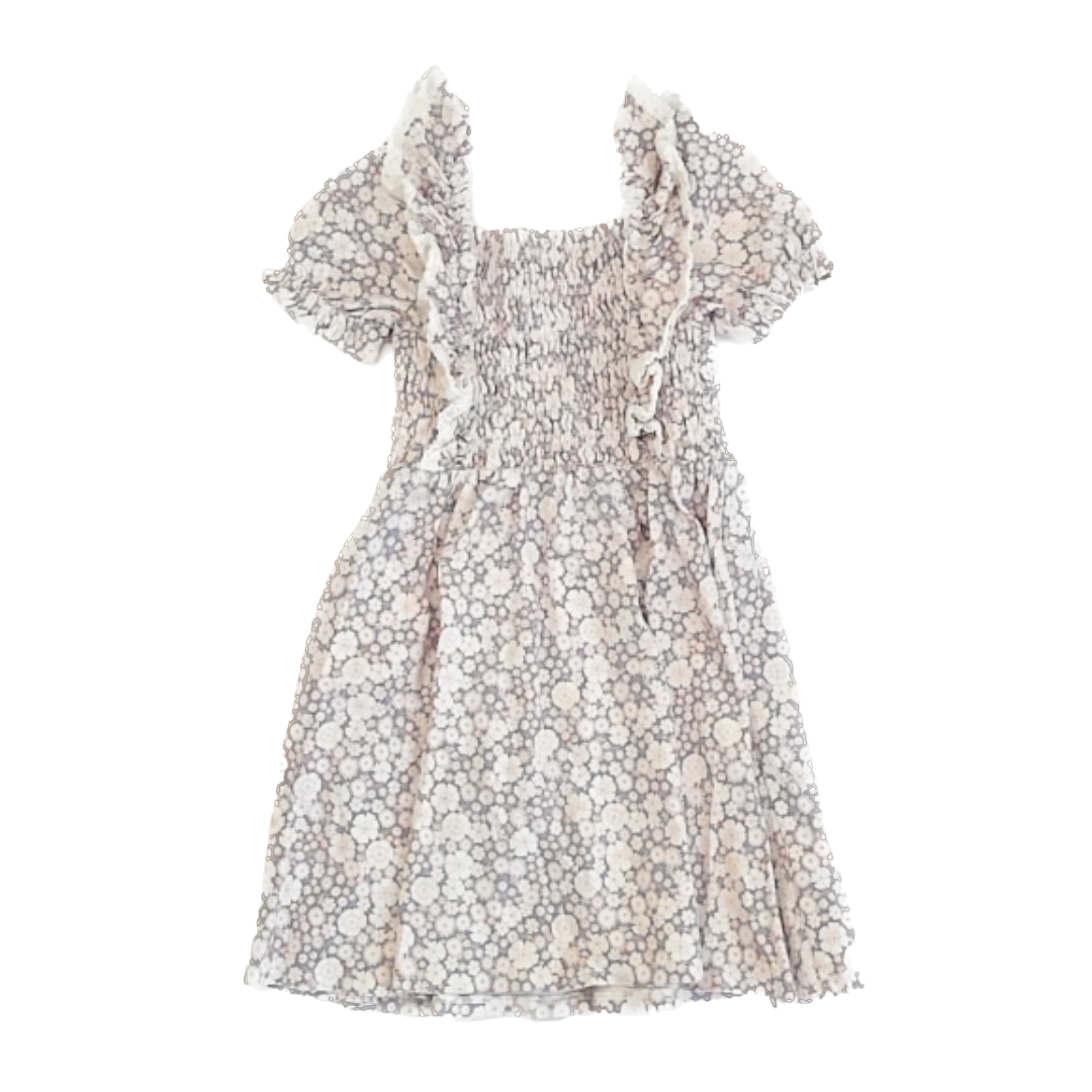 Amazon Essentials x Sofia Grainge Girls Blue | White Floral Sun Dress Size: 4T Blue | White Floral