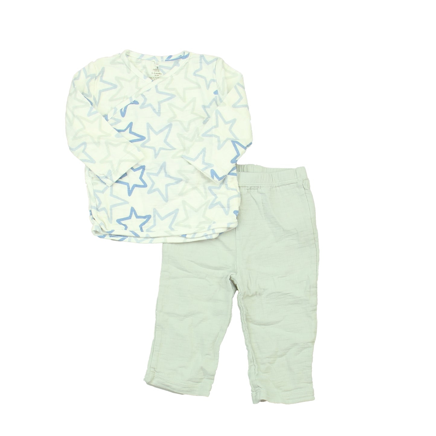 Aden + Anais Boys Blue | White | Green Apparel Sets Size: 3-6 Months Blue | White | Green