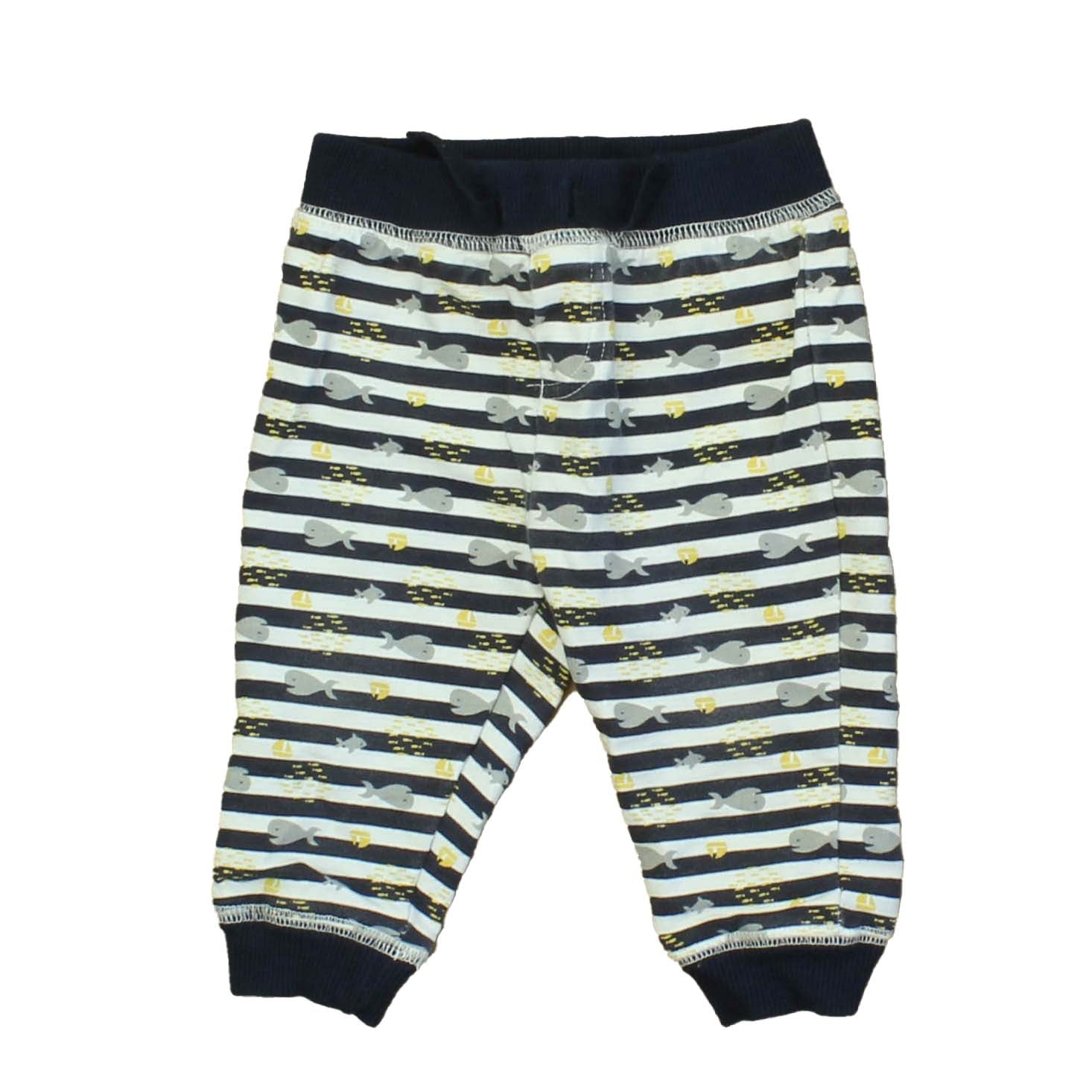 Absorba Boys Blue | White | Grey | Whales Leggings Size: 3-6 Months Blue | White | Grey | Whales