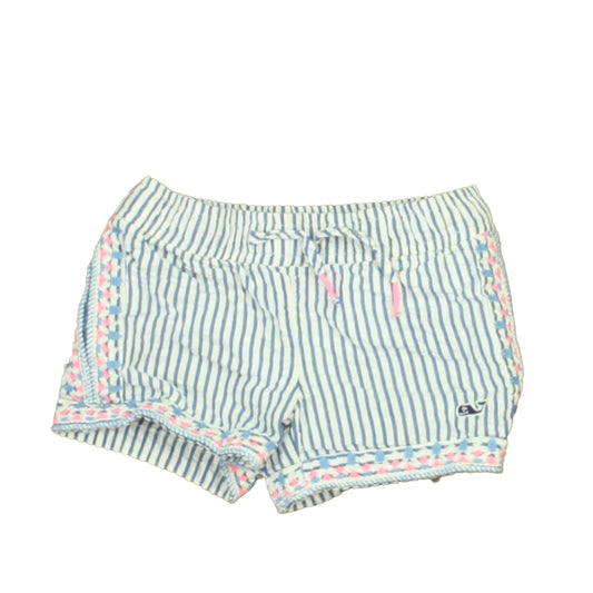 Vineyard Vines Girls Blue | White | Pink Shorts Size: 2T Blue | White | Pink