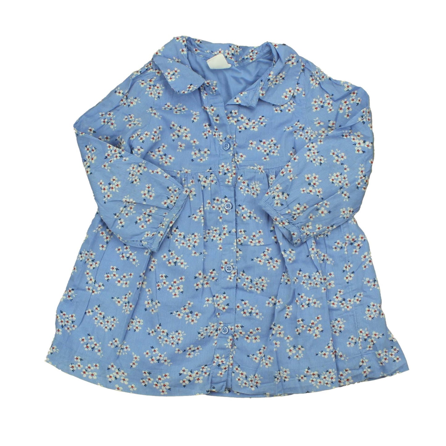 Gap Girls Blue | White | Red | Floral Dress Size: 18-24 Months Blue | White | Red | Floral