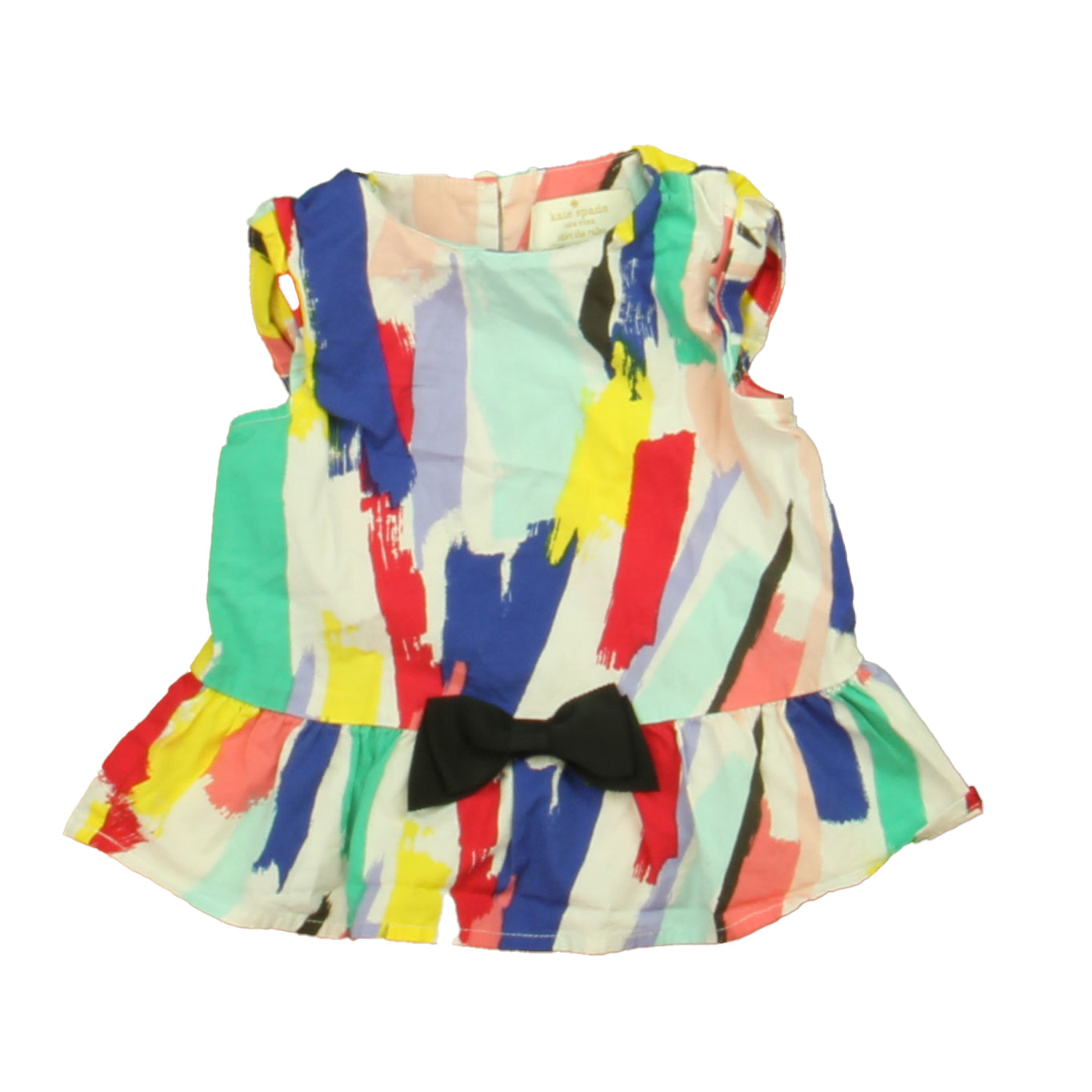 Kate Spade Girls Blue | White | Red Blouse Size: 12 Months Blue | White | Red