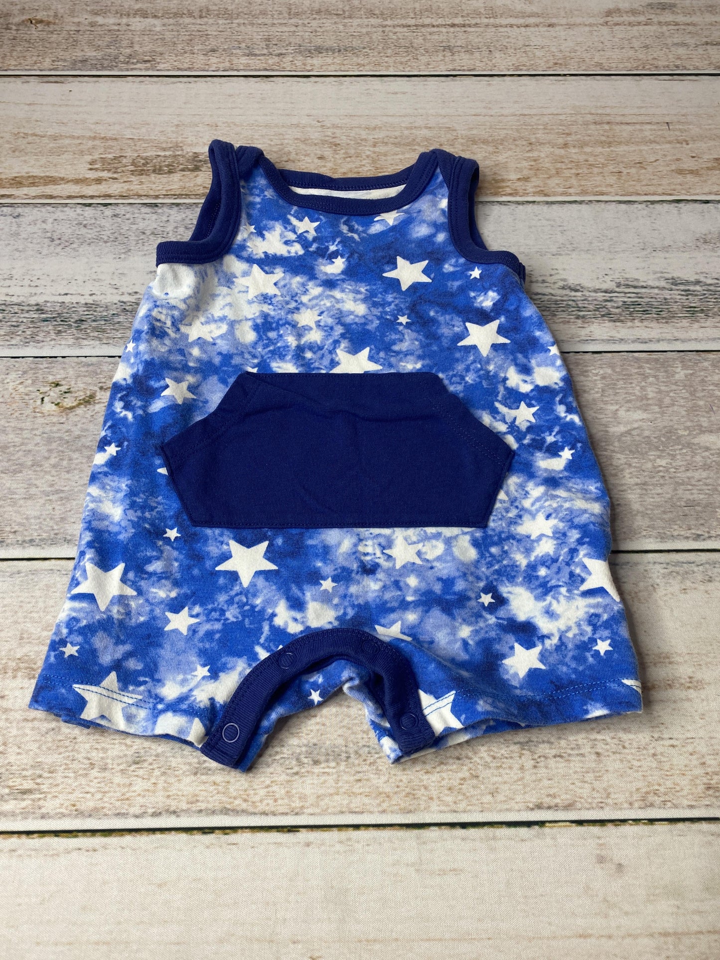 Cat & Jack Boys Blue | White | Stars Romper Size: 3-6 months Blue | White | Stars