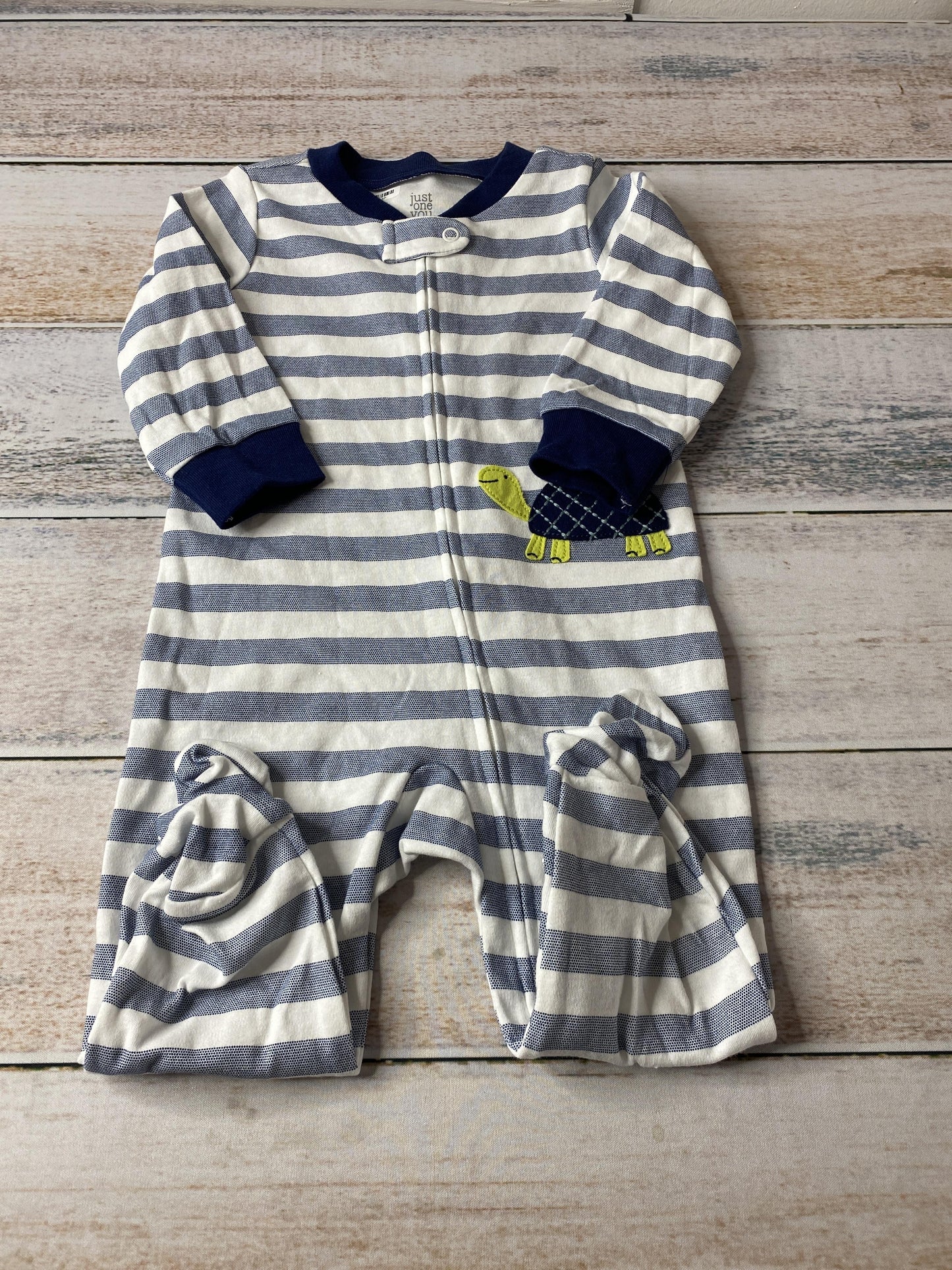 Carters Boys Blue | White | Stripe Pajamas Size: 9 months Blue | White | Stripe