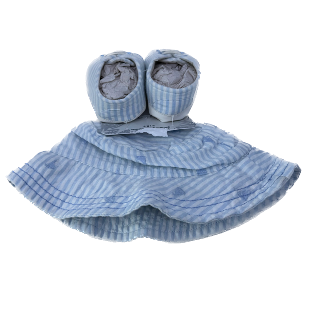 Tommy Bahama Boys Blue & White Stripe Accessory Size: 3-6 Months Blue & White Stripe
