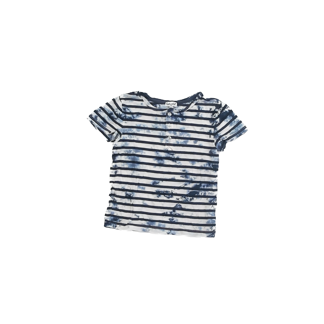 Splendid Boys Blue | White Striped T-Shirt Size: 4T Blue | White Striped
