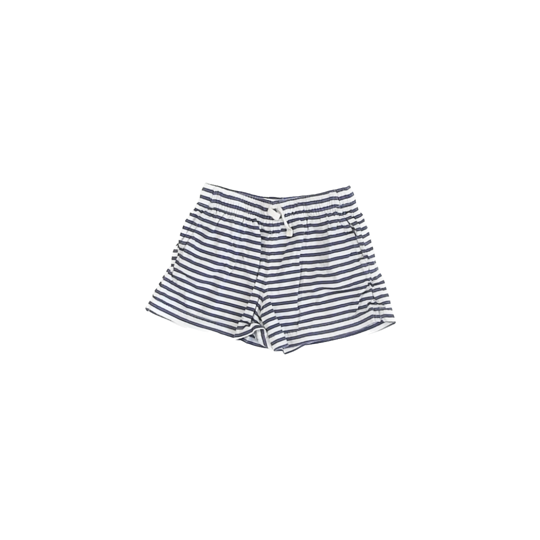 Primary Girls Blue | White Striped Shorts Size: 5T Blue | White Striped