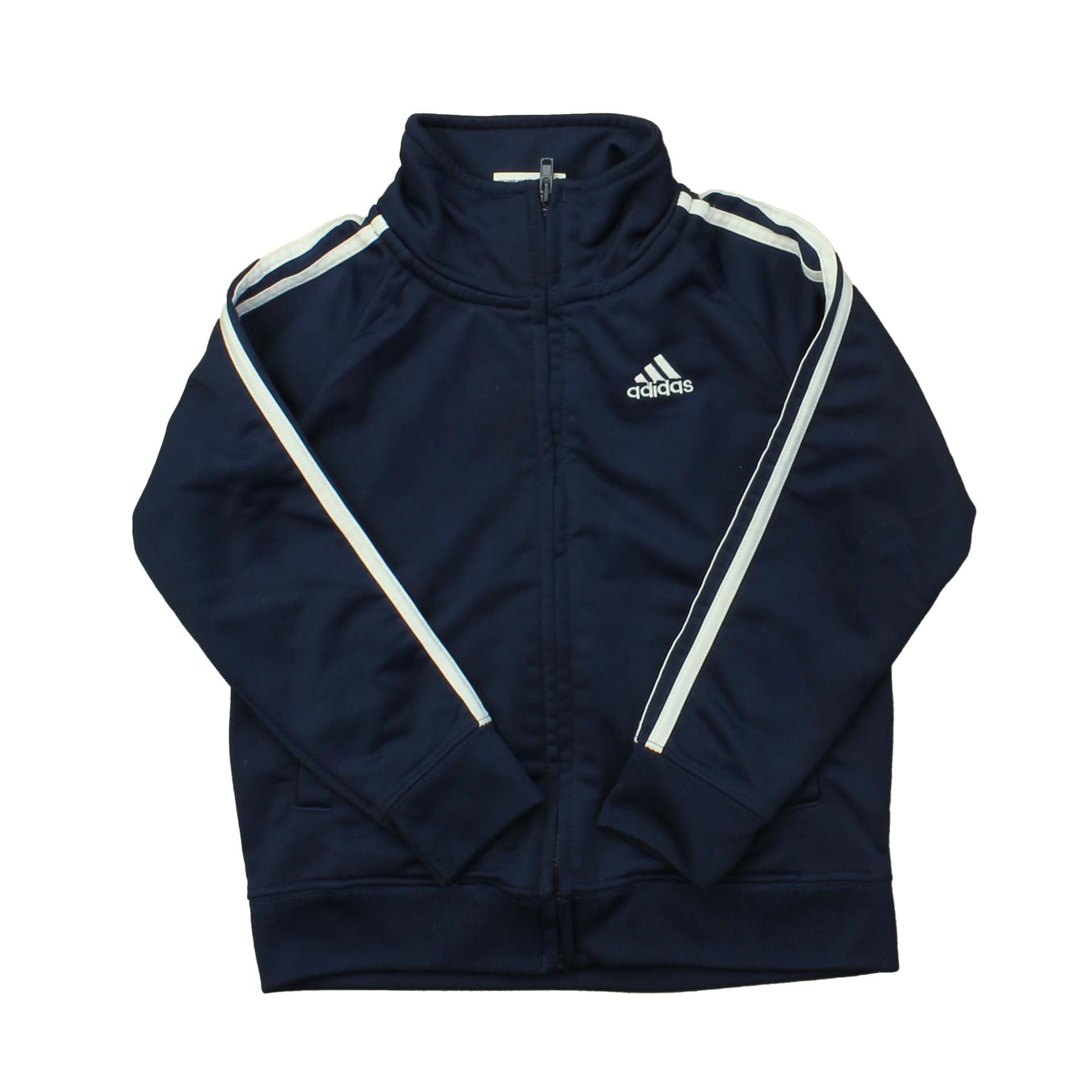 Adidas Boys Blue | White Jacket Size: 24 Months Blue | White