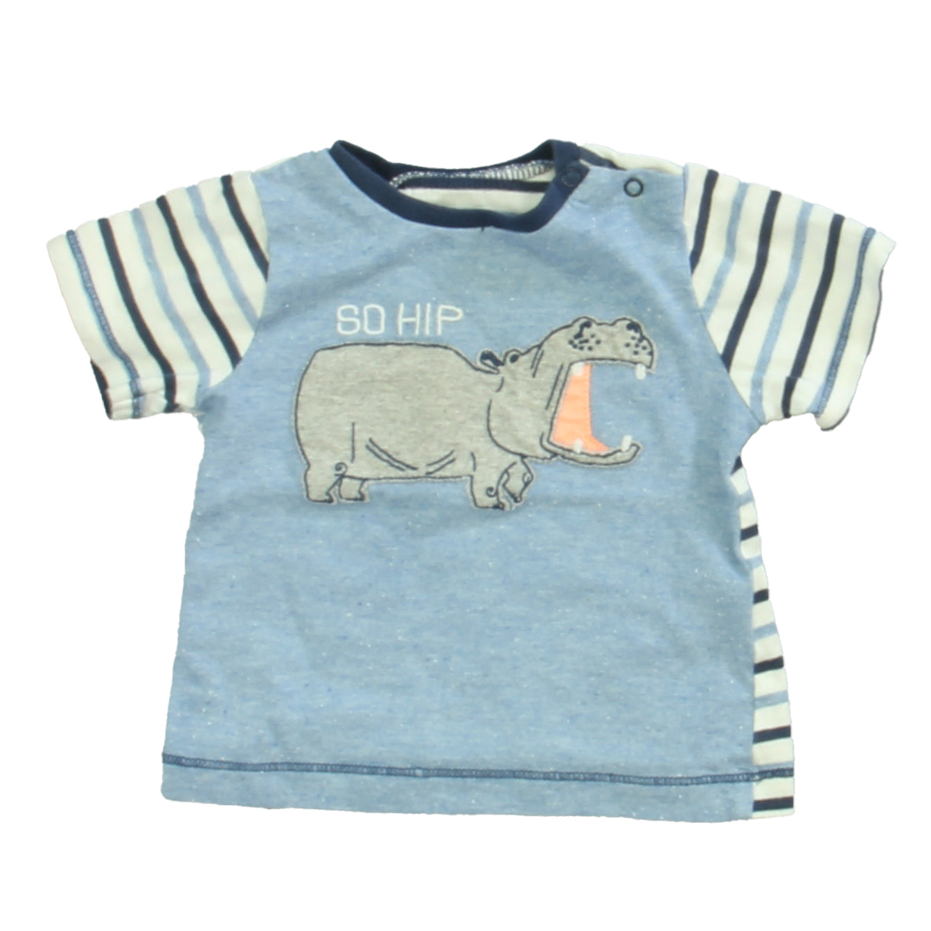 Hatley Boys Blue | White T-Shirt Size: 3-6 Months Blue | White