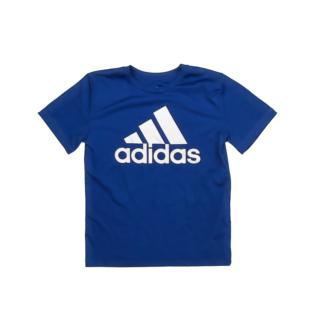 Adidas Boys Blue | White Athletic Top Size: M (8) Blue | White