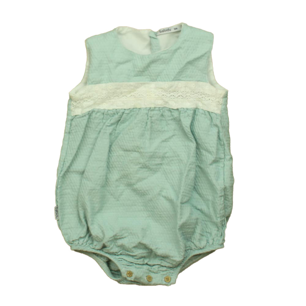 Babidu Girls Blue | White Romper Size: 3T Blue | White